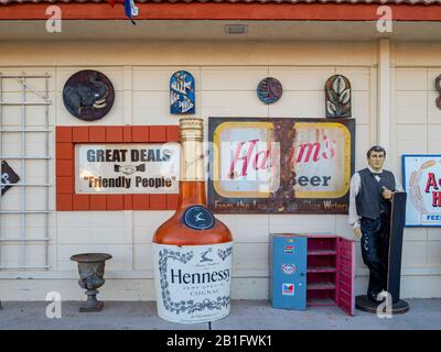 Boulder City, FEB 13: Store selling antique goods on FEB 13, 2020 at Boulder City, Nevada Stock Photo