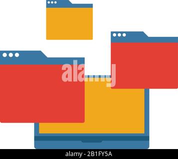 Virtualization icon. Simple element from web hosting icons collection. Creative Virtualization icon ui, ux, apps, software and infographics Stock Vector