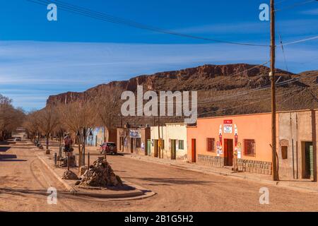 Small town of Susques in National Route 52, high-altitude Andes, Puna desert, Province of Jujuy, NW Argentina, Latin America Stock Photo