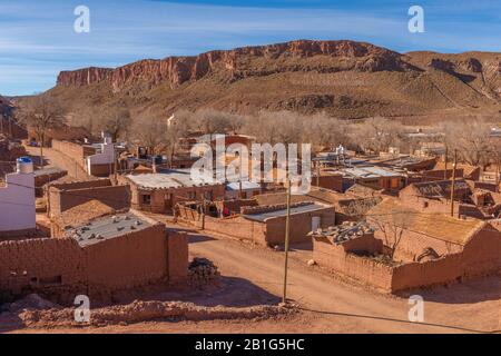 Small town of Susques in National Route 52, high-altitude Andes, Puna desert, Province of Jujuy, NW Argentina, Latin America Stock Photo