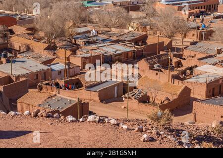 Small town of Susques in National Route 52, high-altitude Andes, Puna desert, Province of Jujuy, NW Argentina, Latin America Stock Photo