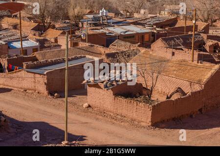 Small town of Susques in National Route 52, high-altitude Andes, Puna desert, Province of Jujuy, NW Argentina, Latin America Stock Photo