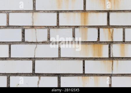 White Brick Wall Texture Stock Photo