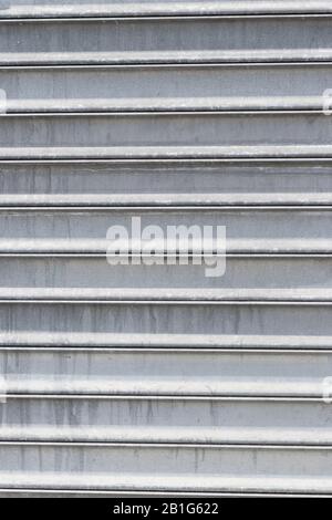 Steel Metal Rolling Shutter Gate Texture Stock Photo