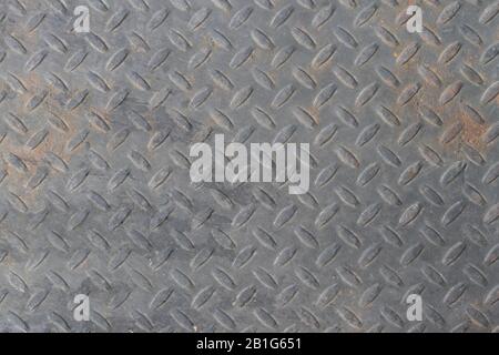 Distressed Diamond Plate Steel Texture Stock Photo