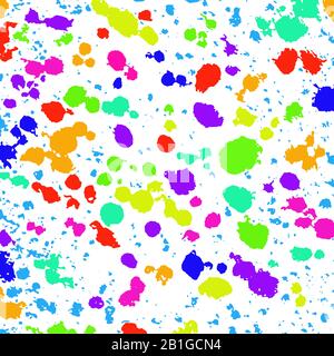 Colored spots isolated on white background. Vector illustration. Stock Vector