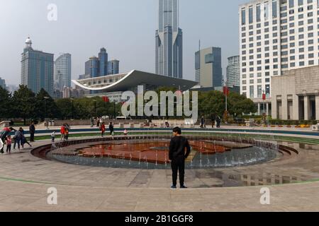 Shanghai in early spring 2018 Stock Photo