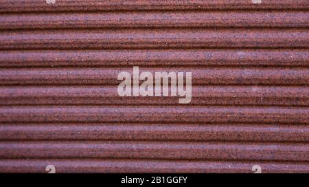 Old brown metal sheet background and texture, blue metal panel. Stock Photo