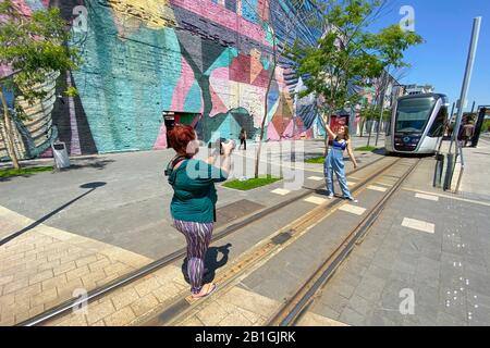 BOULEVARD OLIMPICO RIO DE JANEIRO  BRAZIL Stock Photo