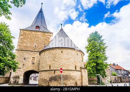 View on Broad Gate, Goslar, Germany Stock Photo