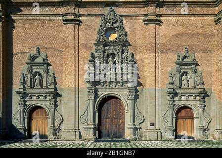 Exterior of the interpretation center on the ruins of the new San Juan de la Peña monastery in the municipality of Jaca, Huesca, Aragon, Spain, Europe Stock Photo