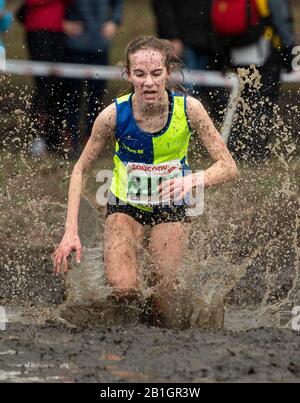 NOTTINGHAM - ENGLAND - 22 FEB: Grace Roberts competing in the U15 Girls