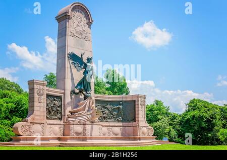 The Missouri state memorial at Vicksburg National Military Park honors those who fought in the Civil War in Vicksburg, Mississippi. Stock Photo