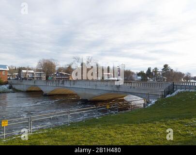 HEUVELTON NY / USA - NOVEMBER 09, 2019: Hydropower Dam on the ...