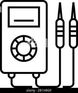 Equipment line icon, concept sign, outline vector illustration, linear symbol. Stock Vector