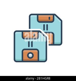 Illustration for Floppy Stock Vector