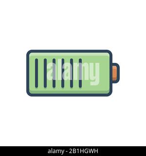 Illustration for Battery Stock Vector