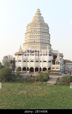 19th Mar 2019, Pune , Maharashtra, India. Dnyaneshwar Maharaj Samadhi Mandir temple, Alandi Stock Photo