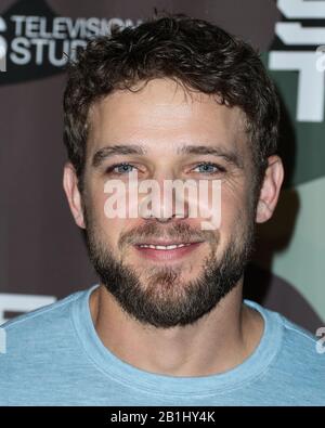 Hollywood, United States. 25th Feb, 2020. HOLLYWOOD, LOS ANGELES, CALIFORNIA, USA - FEBRUARY 25: Max Thieriot arrives at the Los Angeles Premiere Of CBS Television Studios' 'SEAL Team' held at ArcLight Cinemas Hollywood on February 25, 2020 in Hollywood, Los Angeles, California, United States. (Photo by Xavier Collin/Image Press Agency) Credit: Image Press Agency/Alamy Live News Stock Photo