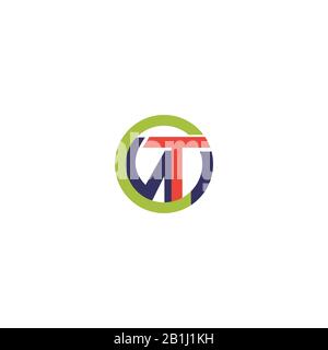 Initial letter wt  logo or tw logo vector design template Stock Vector