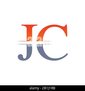 JC letter Type Logo Design vector Template. Abstract Letter JC logo ...