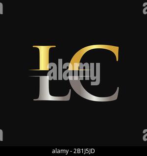 Initial LC letter Logo Design vector Template. Abstract Letter LC logo ...