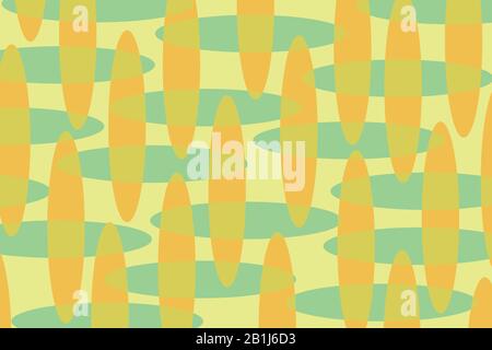 Abstract vector background, with ellipses, color tone yellow and green Stock Vector