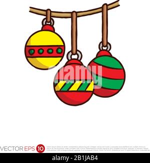 Pictograph of christmas ornament for template logo, icon, identity vector designs, and graphic resources. Stock Vector