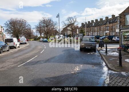 The main road through the market town of Middleton in Teesdale,England,UK Stock Photo