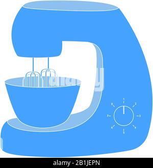 Mixer. Blende Kitchen icon Stock Vector