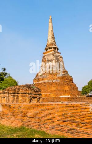 Wat Mahathat, Ayutthaya, Thailand Stock Photo