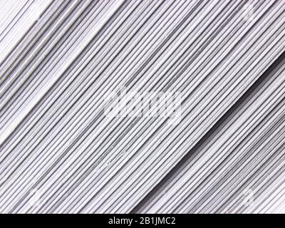 Texture bundle of sheets of paper on the side Stock Photo