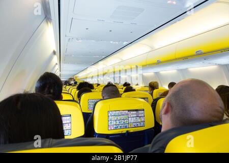 passengers aboard Ryanair 737-800 aircraft