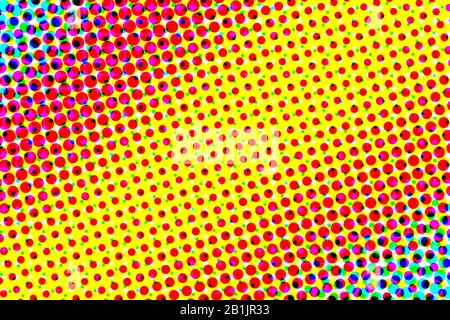 blue green red and yellow halftone pattern. colorful halftone background and texture. illustration. Stock Photo