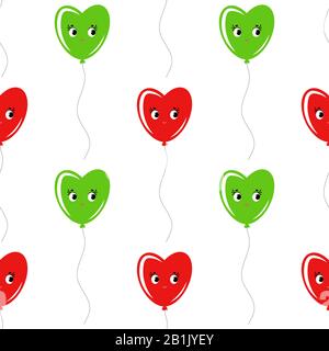 Color rubber flying cartoon balloons with string. Set isolated on white  ballons. Vector stock illustration. 13709677 Vector Art at Vecteezy