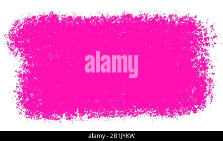 Thick pink paint textured brush stroke isolated on white background for designs and copy writing. Digitally generated element. Stock Photo