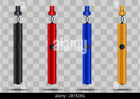 Vaping pen device kit and mod Stock Vector