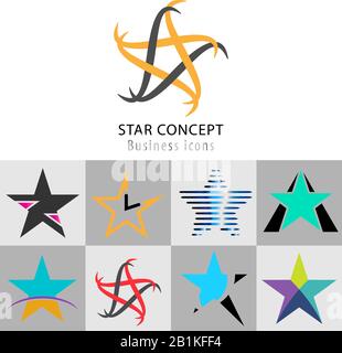 Business concept star icon creative collection useful for creative design tasks Stock Vector