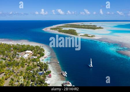 Tetamanu Pass of Fakarava Atoll, Tuamotu Archipel, French Polynesia