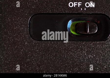 on and off button with green and red color Stock Photo