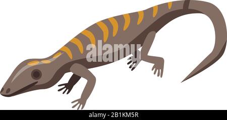 Gecko lizard icon, isometric style Stock Vector