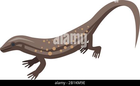 Ground lizard icon, isometric style Stock Vector