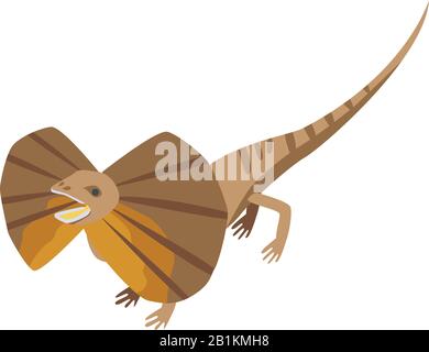 Butterfly lizard icon, isometric style Stock Vector