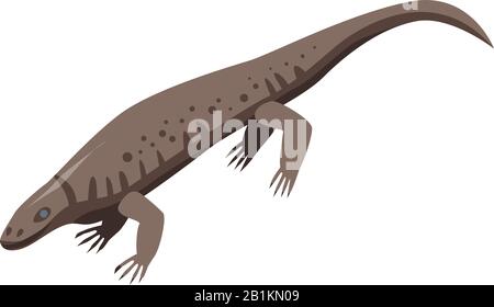 Reptile lizard icon, isometric style Stock Vector