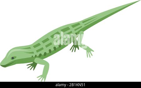 Wild reptile icon, isometric style Stock Vector