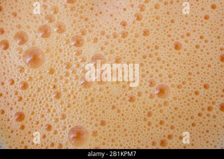 A macro photo of beaten eggs Stock Photo
