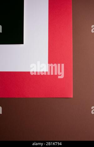 sheets of thin color felt, shades from black to light brown Stock Photo