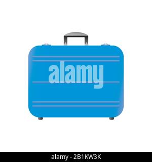 Cartoon modern suitcase,isolated on white background,vector illustration Stock Vector