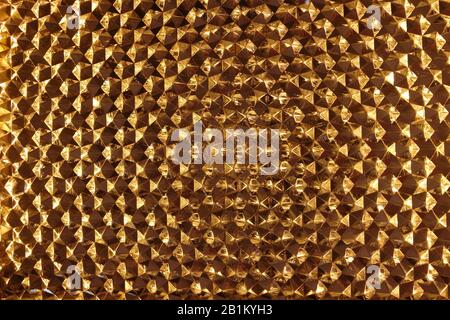 gold or yellow metal pattern for background and texture. material design. Stock Photo