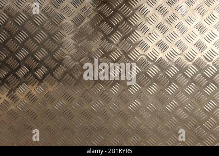 black metal background and texture. diamond plate. Stock Photo